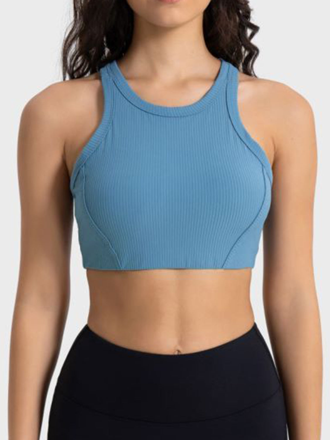 Millennia Wide Strap Cropped Sport Tank