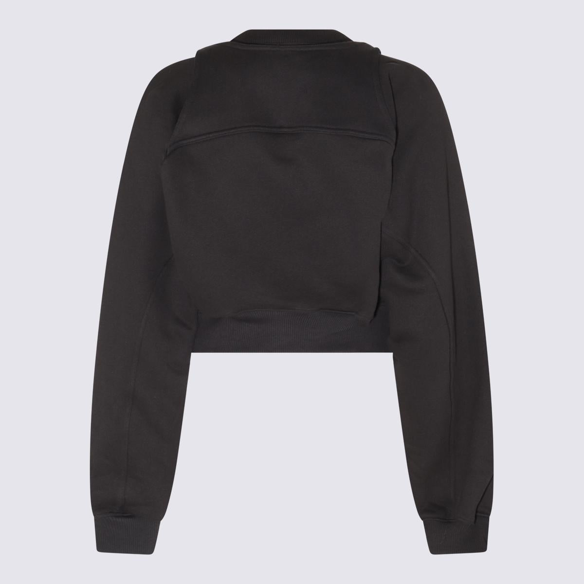 Off-White Black And White Cotton Sweatshirt