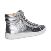 UGG Olive Metallic Silver Sneakers - Women's