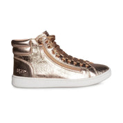 UGG Olive Metallic Red Gold Sneakers - Women's