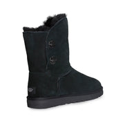 UGG Short Turnlock Black Boots - Women's