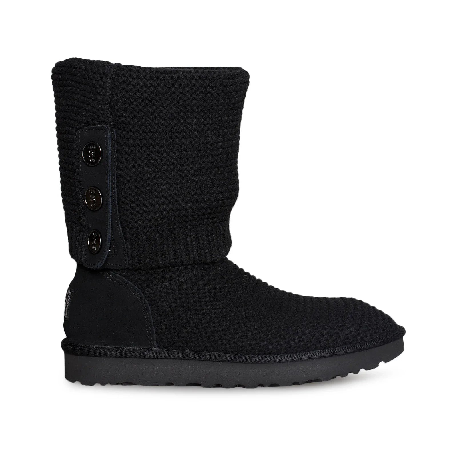 UGG Purl Cardy Knit Black Boots - Women's