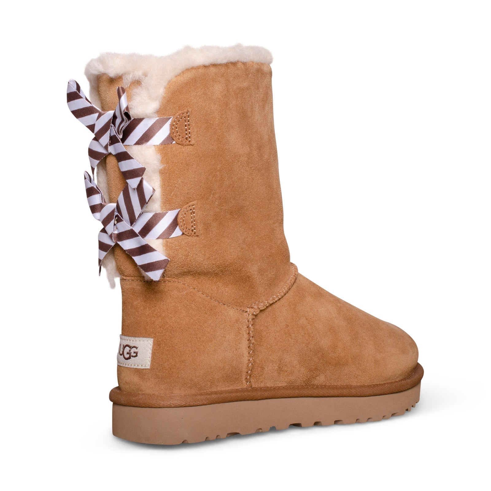 UGG Bailey Bow Diagonal Chestnut Boots - Women's