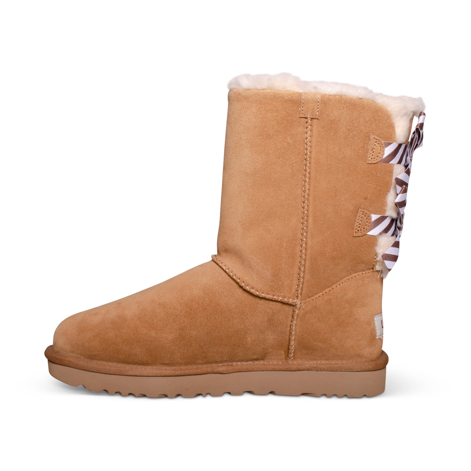 UGG Bailey Bow Diagonal Chestnut Boots - Women's