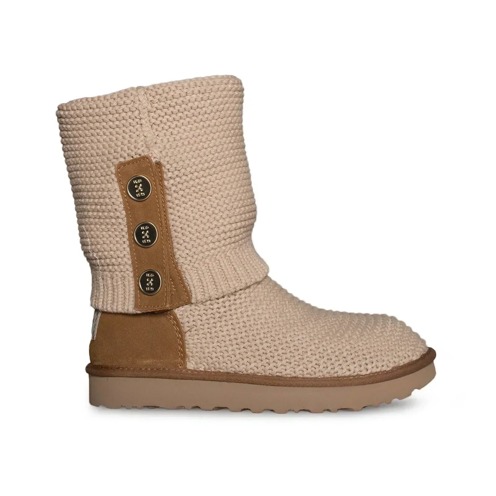 UGG Purl Cardy Knit Cream Boots - Women's