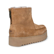 UGG Rising Heel Zip Chestnut Boots - Women's