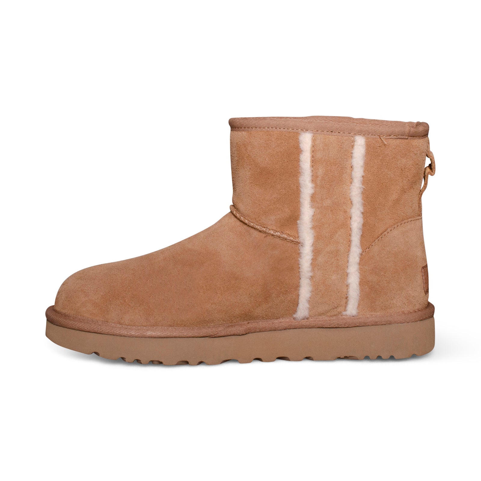 UGG Classic Mini Shearling Logo Chestnut Boots - Women's