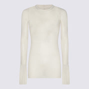 Rick Owens White Viscose Knitwear