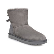 UGG Mini Bailey Bow II Grey Boots