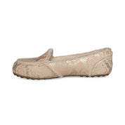 UGG Hailey Metallic Snake Gold Slippers - Women's