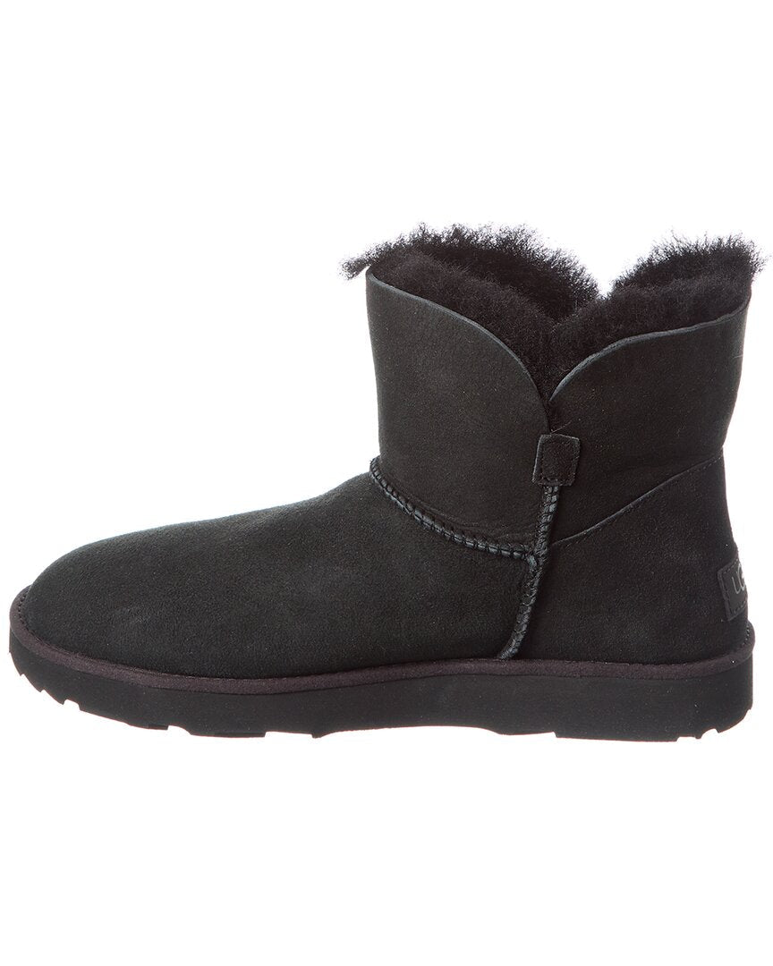 UGG Classics Cuff Mini Suede & Shearling Boot