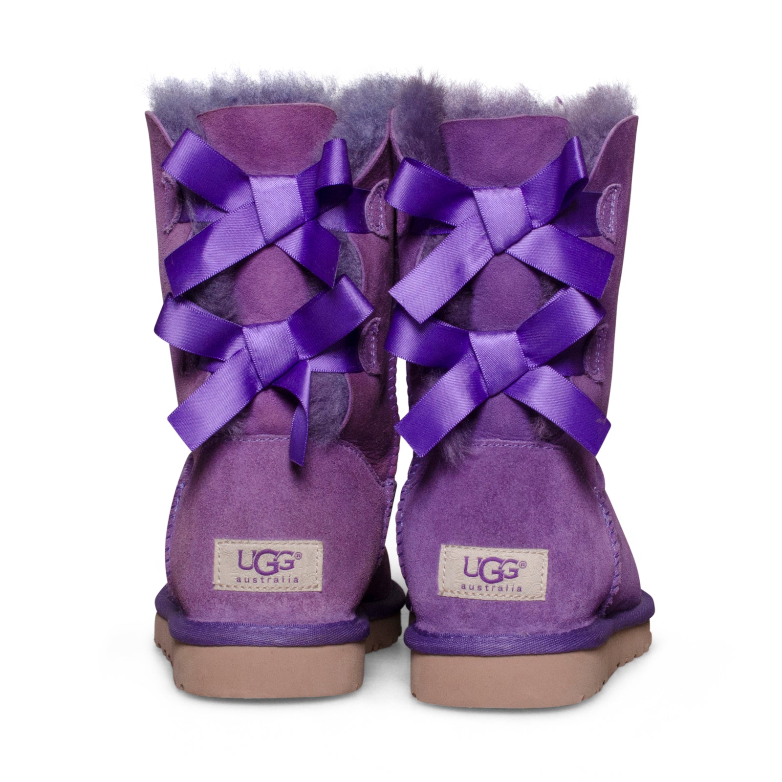 UGG Bailey Bow Purple Boots - Women's