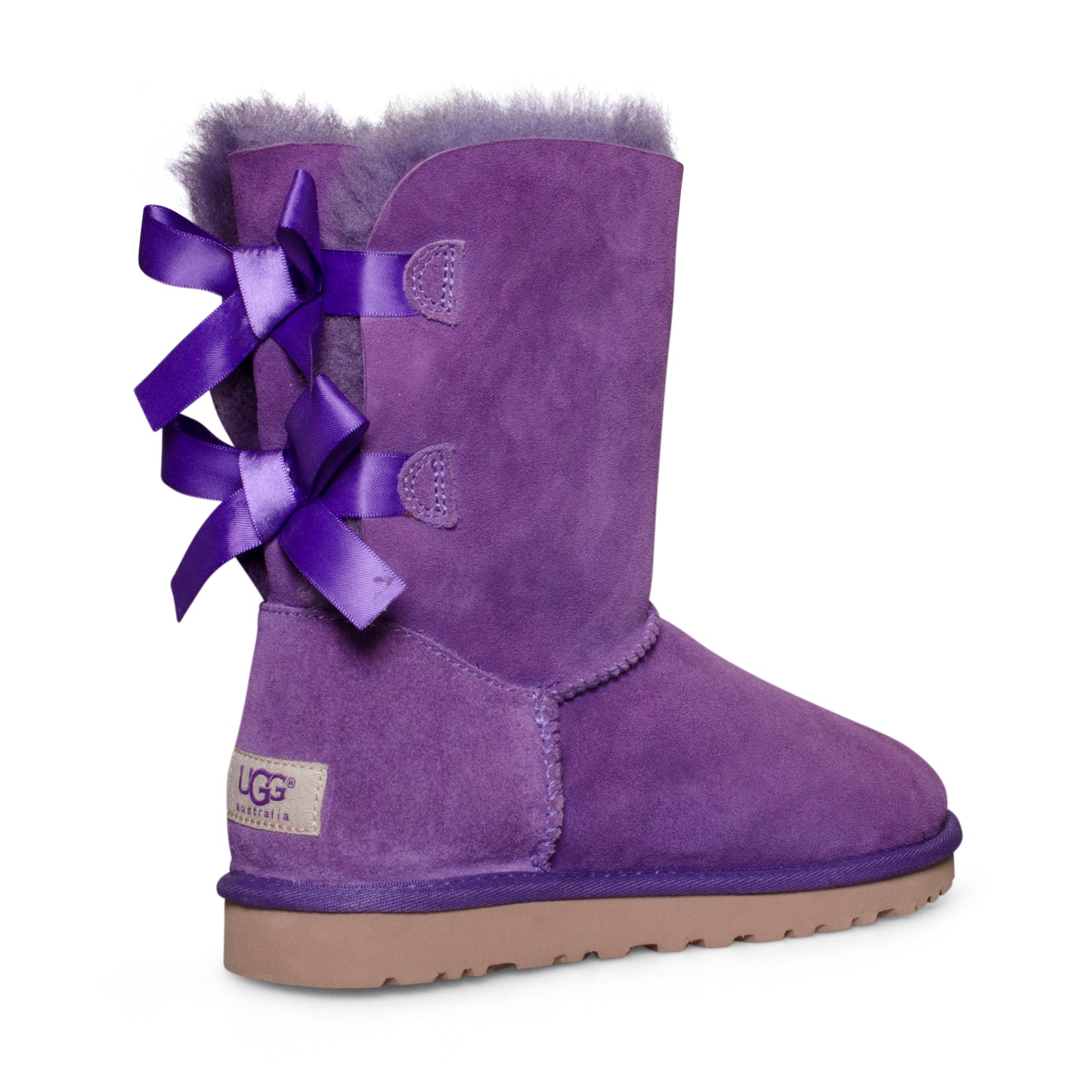 UGG Bailey Bow Purple Boots - Women's