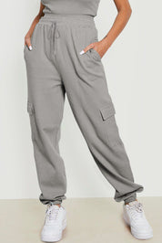 Drawstring Joggers with Pockets