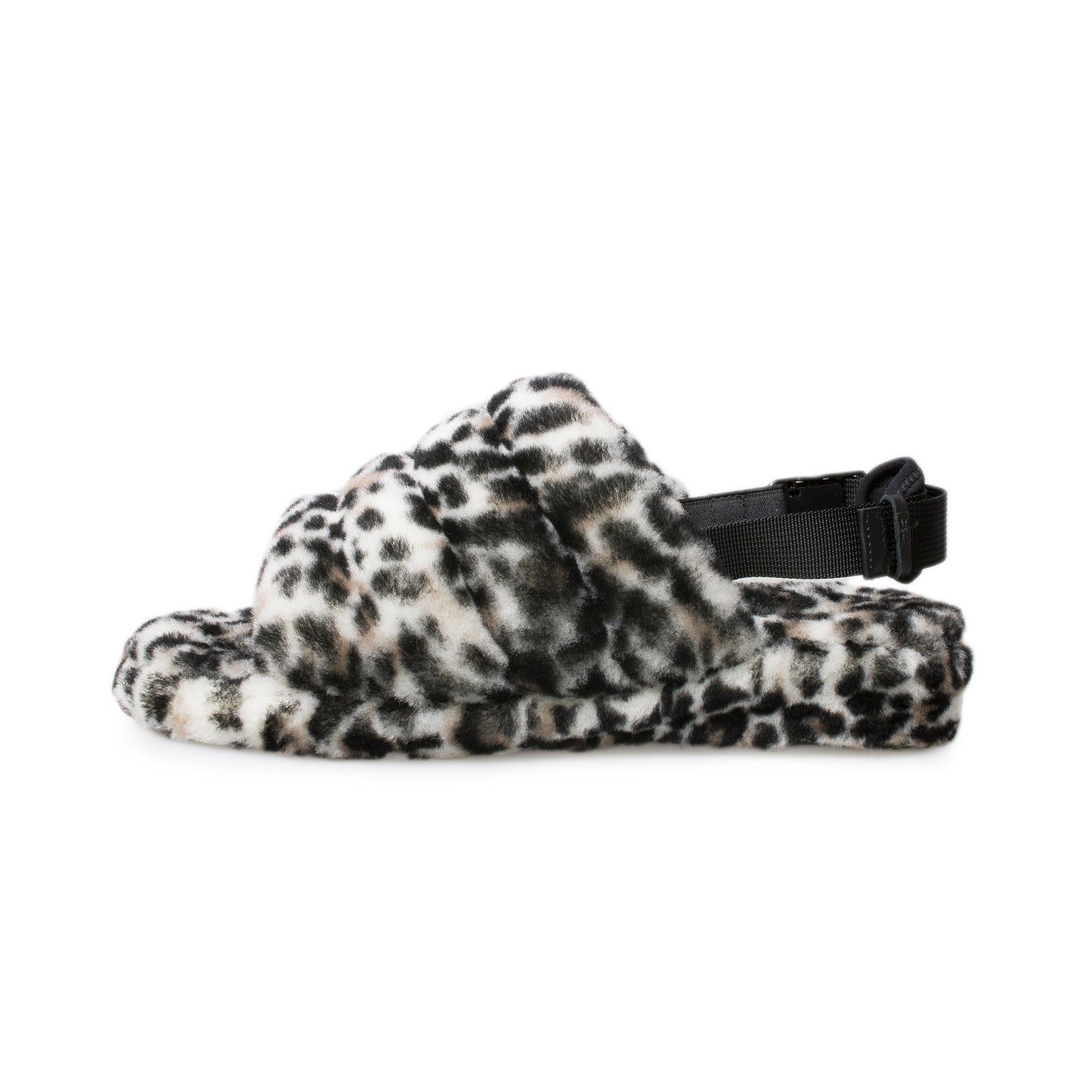 UGG X Stampd Fluff Slide Black Shoes - Men's