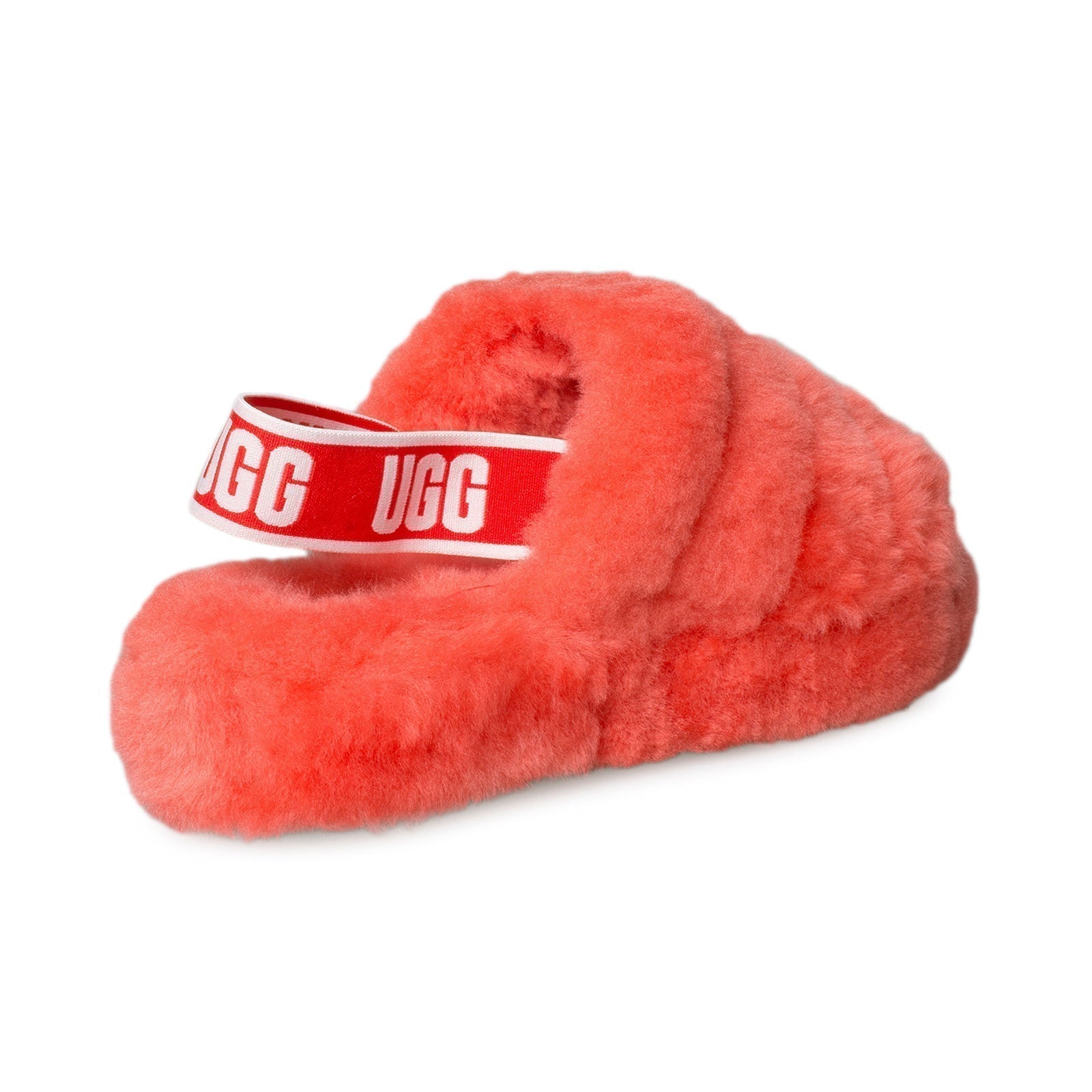 UGG Fluff Yeah Slide Red Currant Slippers - Women's