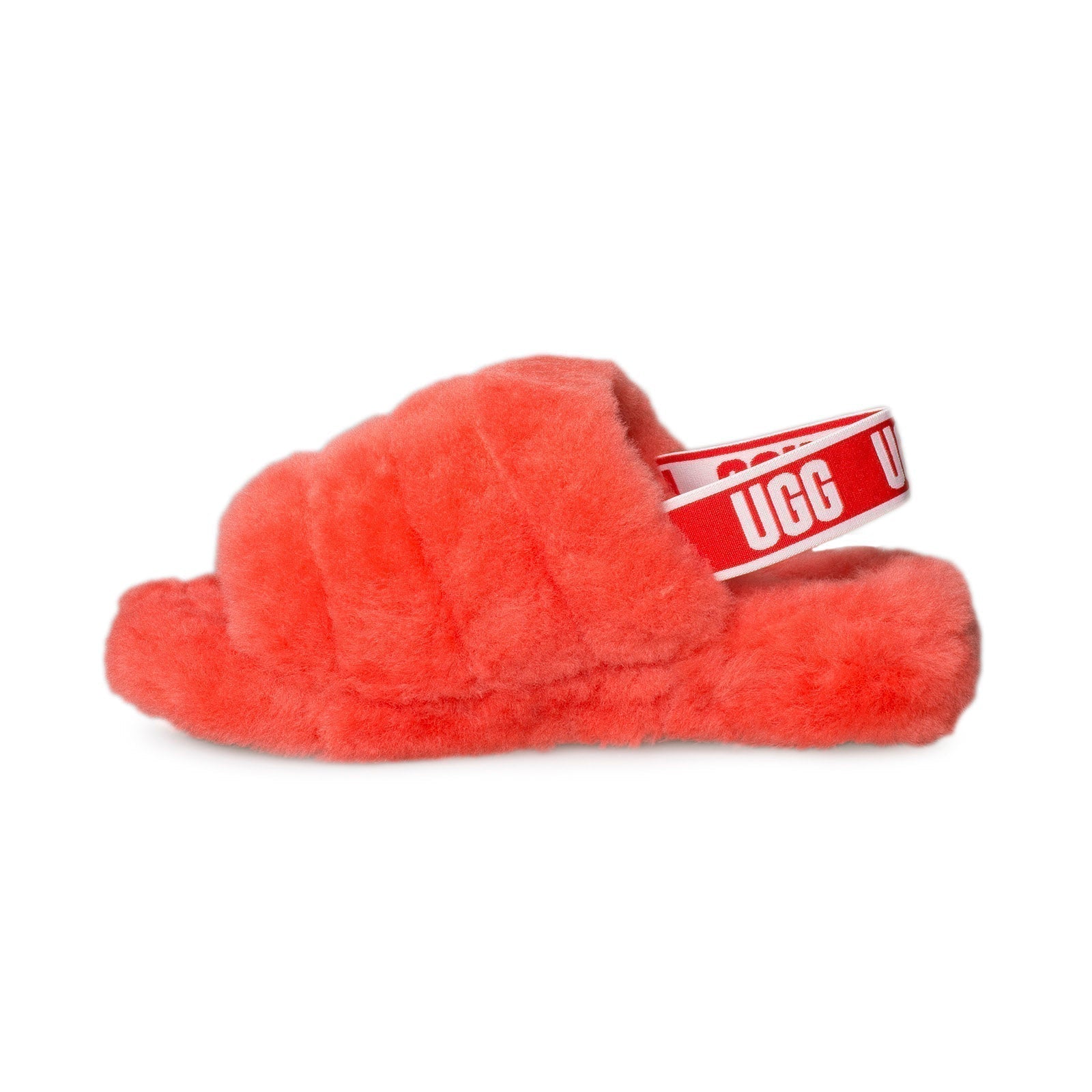 UGG Fluff Yeah Slide Red Currant Slippers - Women's