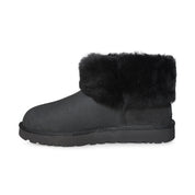 UGG Classic Mini Fluff Black Boots - Women's