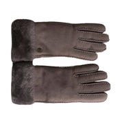 UGG Sheepskin Classic Turn Cuff Stormy Grey Gloves - Women's