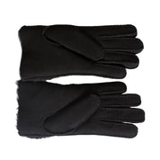 UGG Sheepskin Bow Black Gloves - Women's