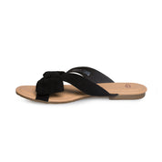 UGG Fonda Black Flip Flops - Women's