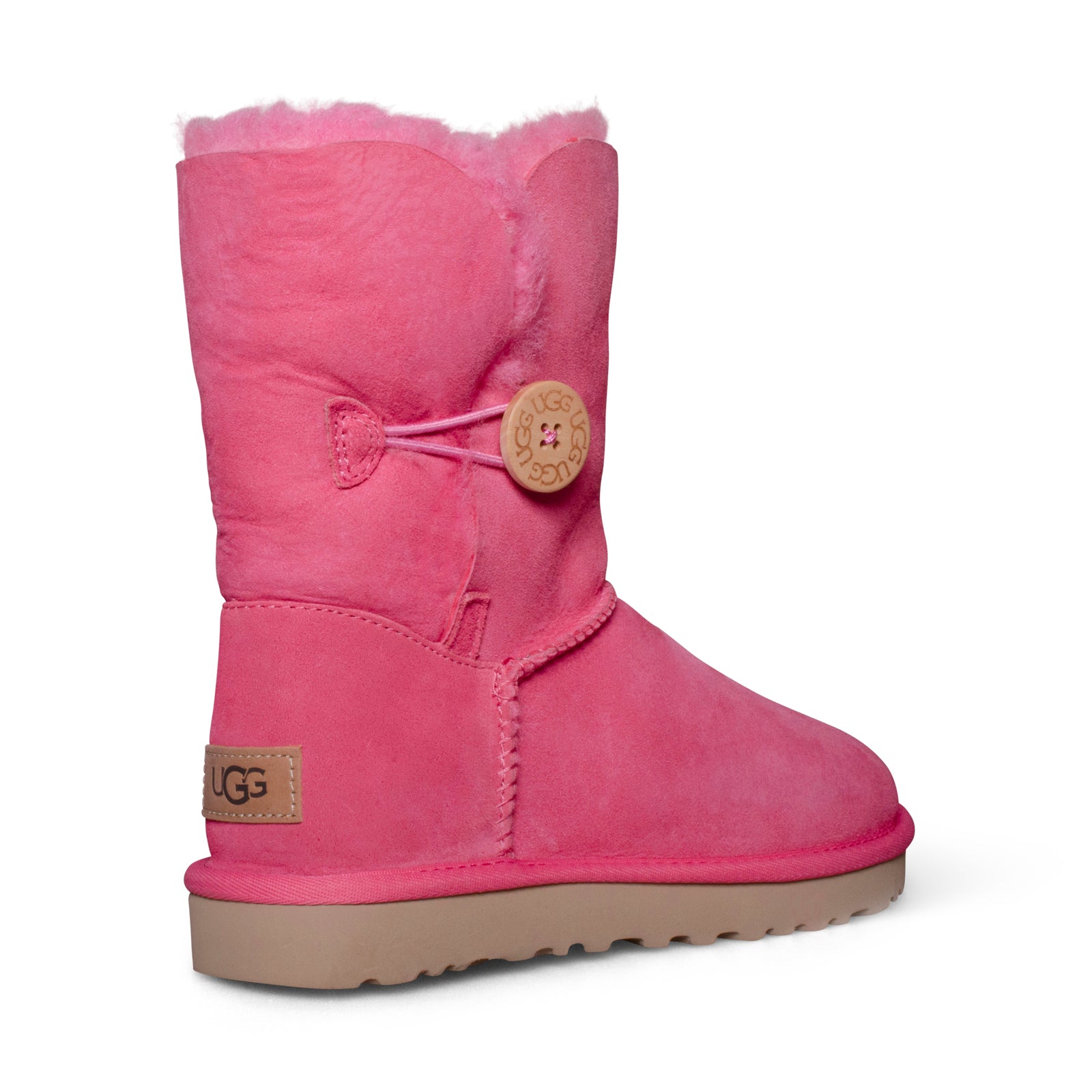 UGG Bailey Button II Pink Rose Boots - Women's