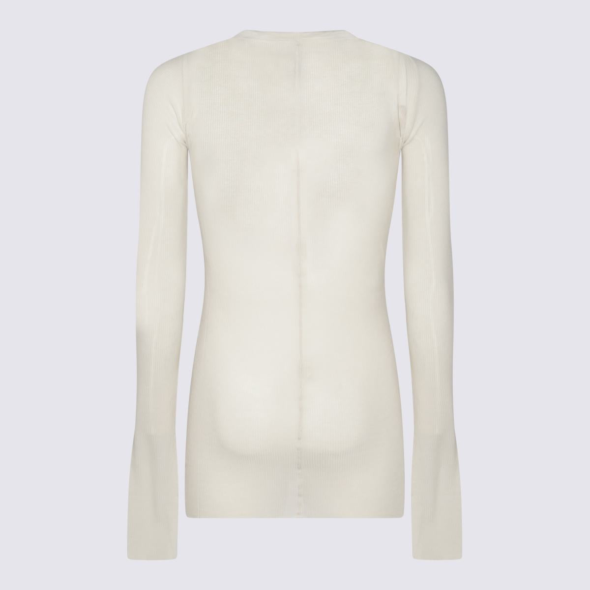 Rick Owens White Viscose Knitwear