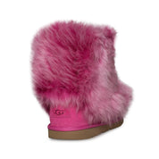 UGG Pinkipuff Classic II Pink Azalea Boots - Youth