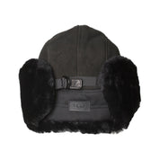 UGG Mixed Media Trapper Black Hat - Men's