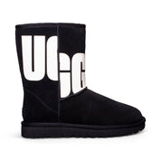 UGG Classic Short II Chopd Black Water Boots - Women's