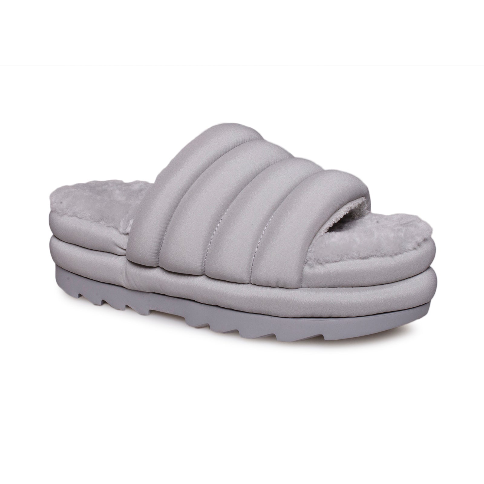 UGG Maxi Slide Cobble Grey Slippers - Women's