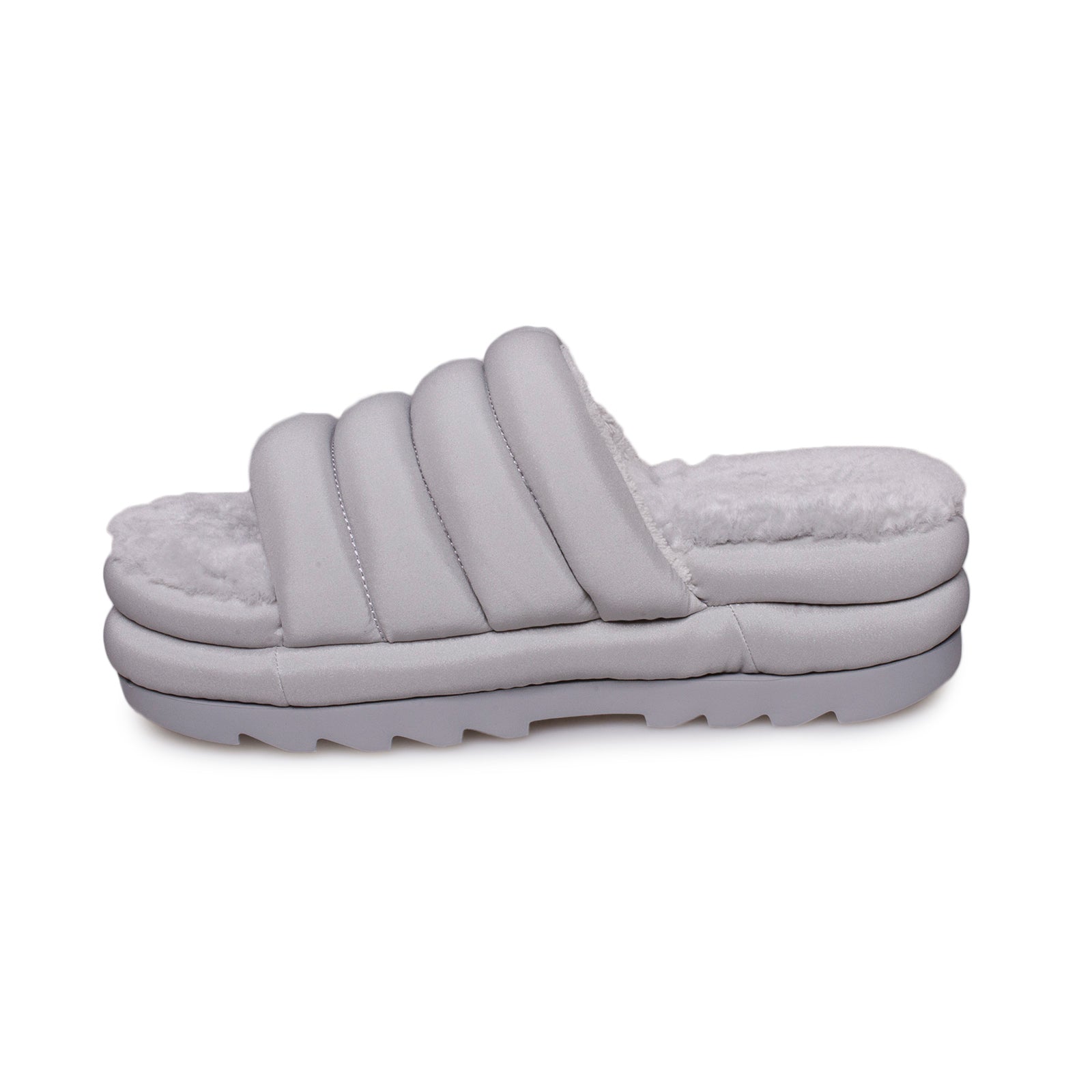 UGG Maxi Slide Cobble Grey Slippers - Women's