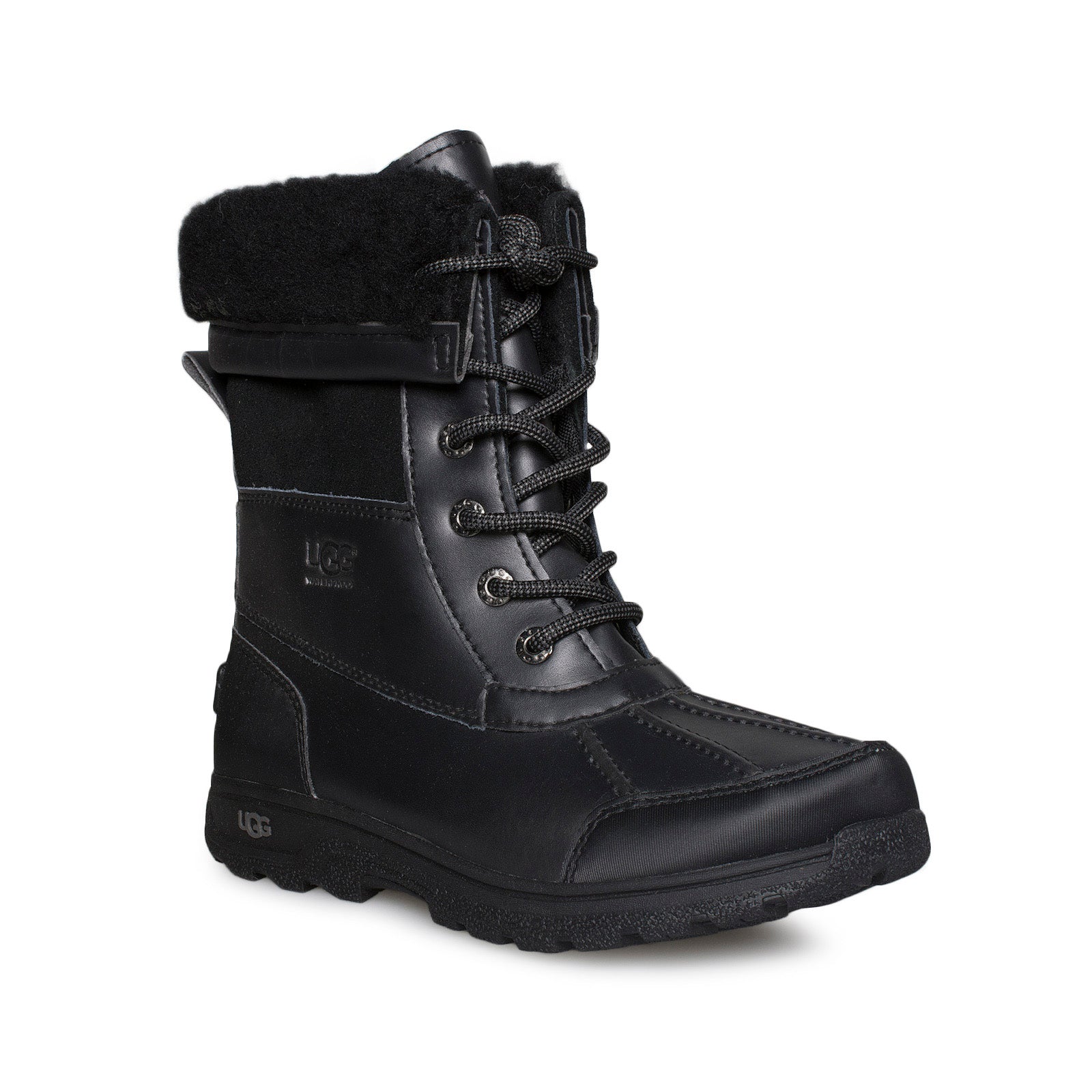 UGG Butte II Black Boots - Youth