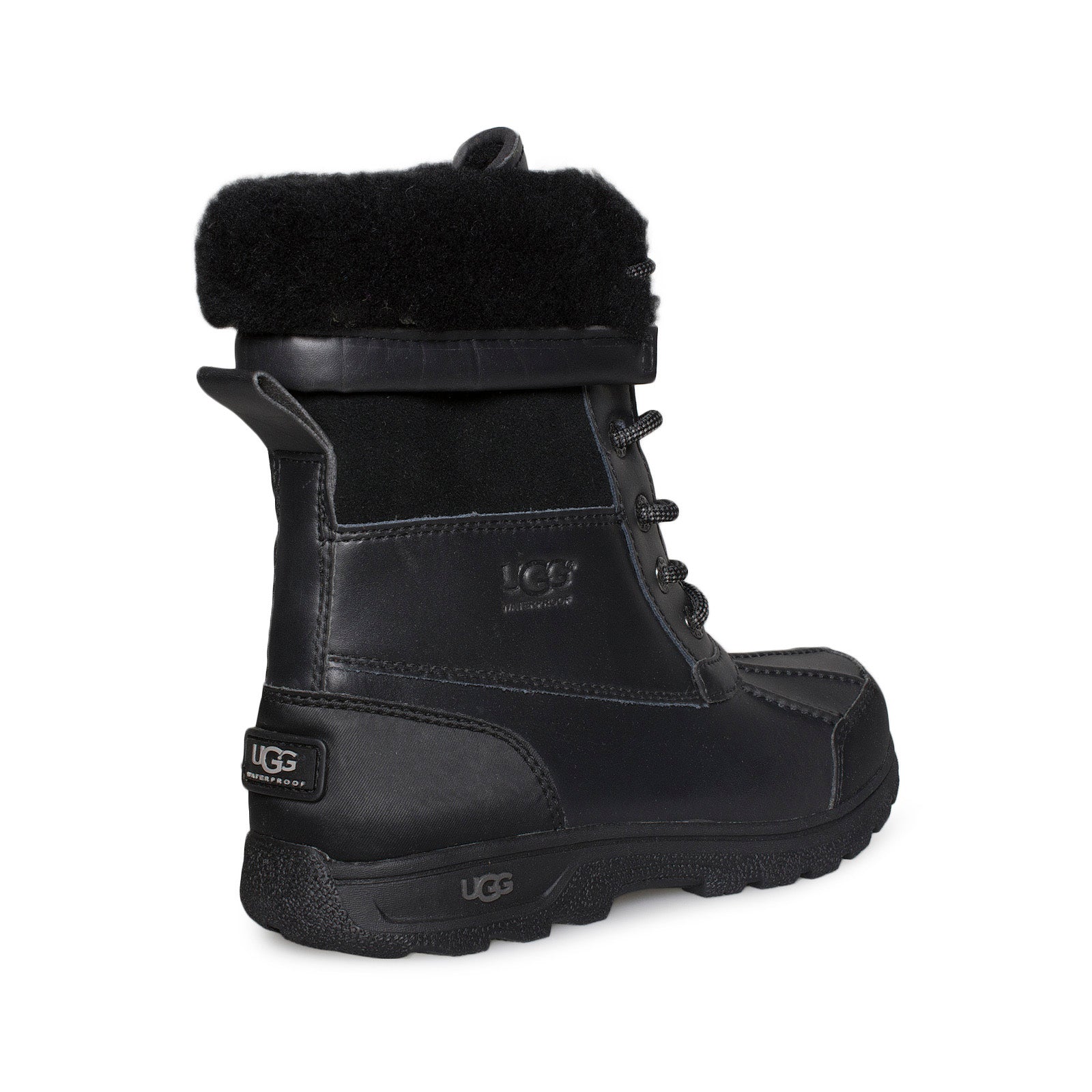 UGG Butte II Black Boots - Youth