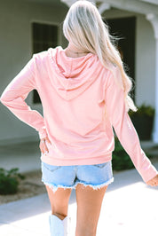 Half-Zip Long Sleeve Hoodie