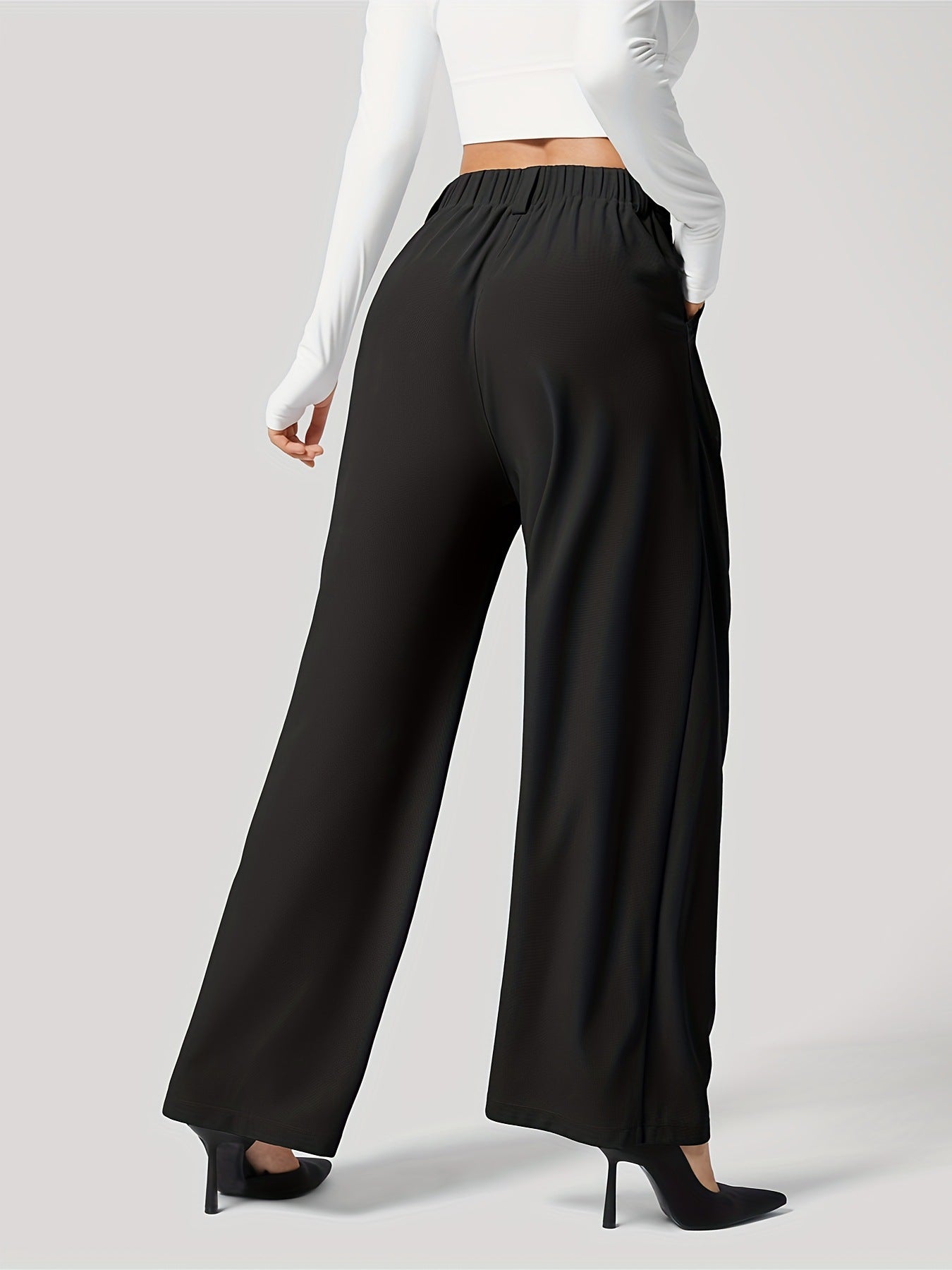 Wide Leg Pants with Pockets