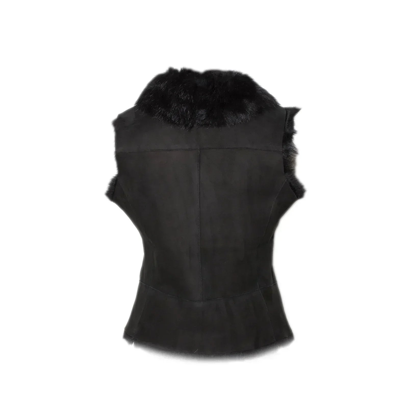 UGG Renee Toscana Shearling Reversible Black Vest - Women's