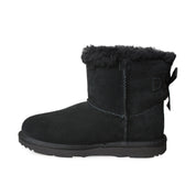 UGG MIni Bailey Bow II Butterfly Black Boots - Youth