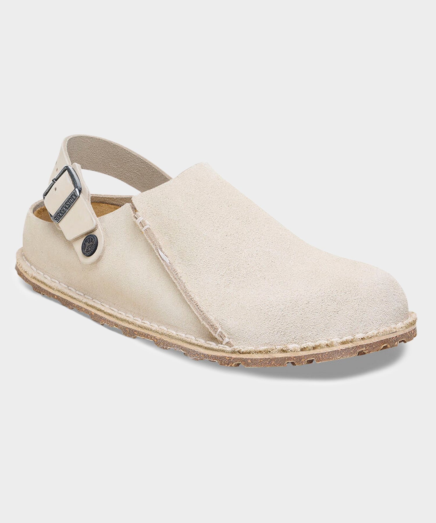 Birkenstock Lutry Premium Suede in Eggshell