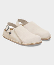 Birkenstock Lutry Premium Suede in Eggshell