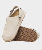 Birkenstock Lutry Premium Suede in Eggshell