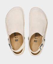 Birkenstock Lutry Premium Suede in Eggshell