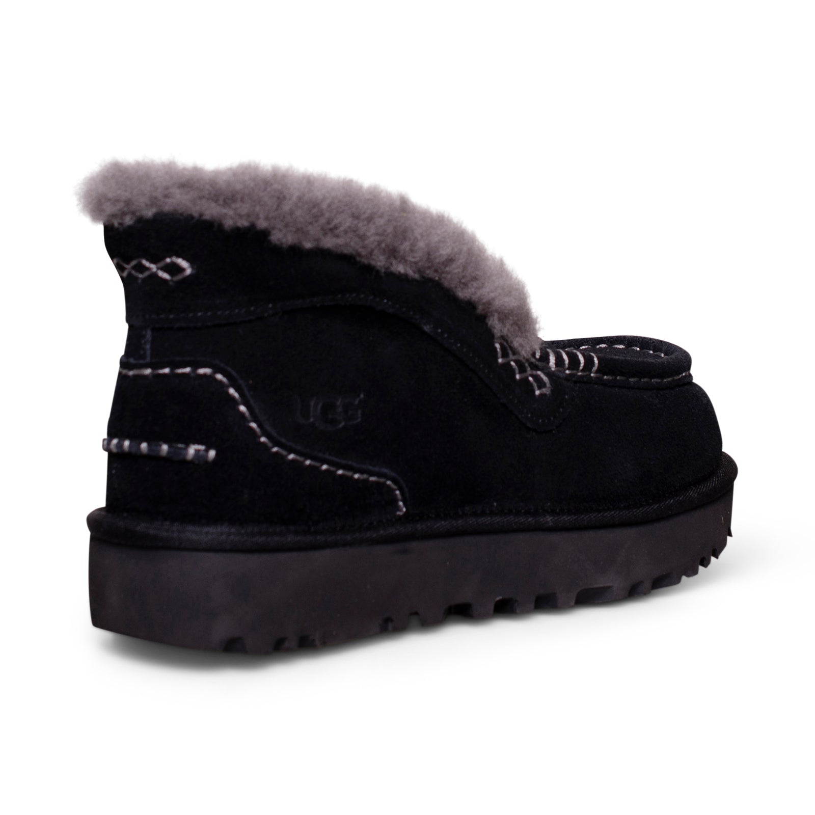 UGG Ansley Parc Black Slippers - Women's