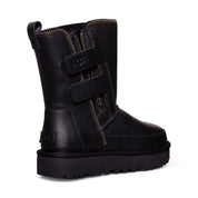 UGG Classic Short Moto Black Boots - Women's