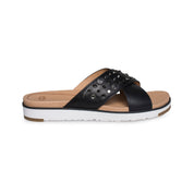 UGG Kari Studded Bling Black Flip Flops - Women's