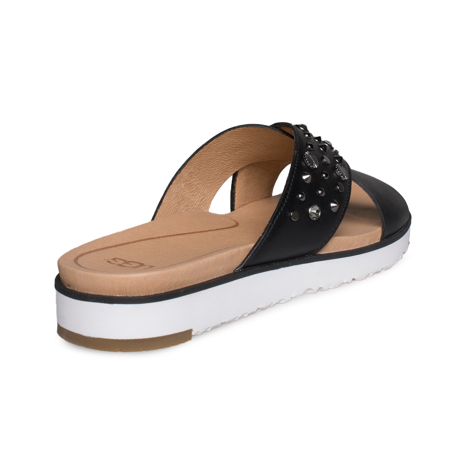 UGG Kari Studded Bling Black Flip Flops - Women's