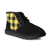 UGG Neumel Plaid Black / Yellow Boots - Youth