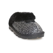 UGG Coquette Frill Black Slippers