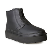 UGG Neumel Platform Zip Ultra Matte Black Boots - Women's