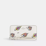 Coach Outlet Cosmic Coach Long Zip Around Wallet With Rocket Print